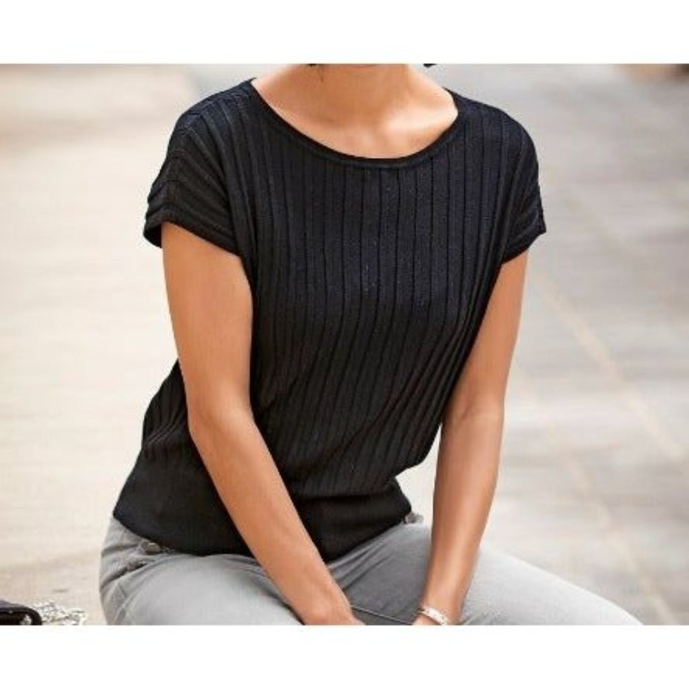 Dolman Short Sleeve Sweater Medium NWT